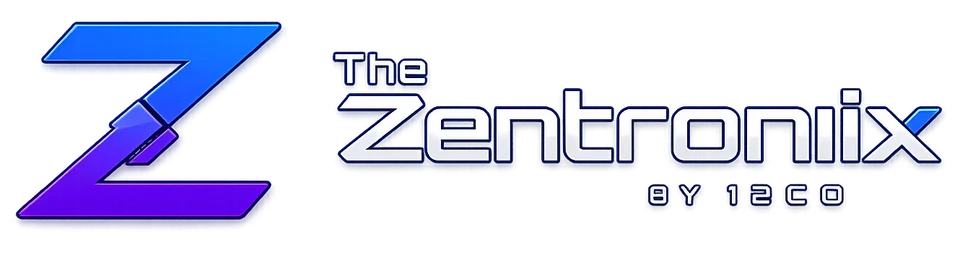 The Zentronix by 12CO mobile game studio logo
